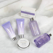 Cargar imagen en el visor de la galería, Lujoso kit de baño de 6 piezas para mujer, Spa Set con aroma de lavanda