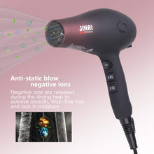 Cargar imagen en el visor de la galería, Secador de pelo profesional de salón JINRI 1875W NDP-42