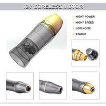 Cargar imagen en el visor de la galería, Bolígrafo giratorio profesional con motores suizos para tatuajes y rotuladores y agujas para tatuajes NDP-48