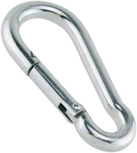 Cargar imagen en el visor de la galería, RamPro 1Pc Spring Snap Hook Mosquetón Llavero con clip de acero inoxidable - 3/16 a 5/16 pulgadas, Grado 316 SSNDP-28