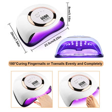 Cargar imagen en el visor de la galería, 168W lámpara de uñas, UV LED lámpara de uñas 42 luces NDP-29