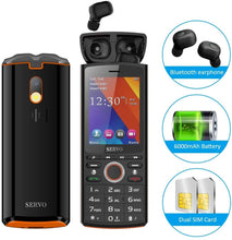 Cargar imagen en el visor de la galería, Celular desbloqueado mas auriculares inalámbricos 6000mAh Power Bank GSM(Negro 2G) NDP-28