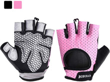 Cargar imagen en el visor de la galería, Guantes de entrenamiento para mujeres y hombres, guantes de levantamiento de peso para fitness, ejercicio, escalada, Rosado NDP-30