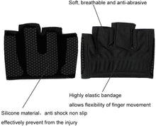 Cargar imagen en el visor de la galería, guantes de gimnasio para levantamiento, entrenamiento, ciclismo, yoga, correr, 2 pares, color negro NDP-51