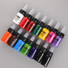 Cargar imagen en el visor de la galería, Botellas de Tatuaje Pigmento Set 14 Color Primario NDP-46