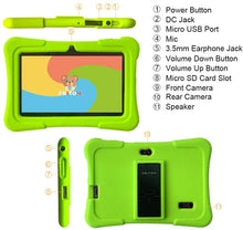 Cargar imagen en el visor de la galería, Tablet infantil de 7 pulgadas, Android, 1 GB RAM + 16 GB, WiFi, Bluetooth, cámara doble, educación, juegos, control parental