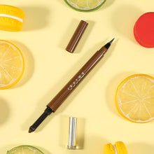 Cargar imagen en el visor de la galería, Lápiz de cejas 2 en 1 Define & Fill Duo delineador Marrón NDP-35