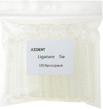 Cargar imagen en el visor de la galería, Lazos de ligadura dentales de ortodoncia, Blanco transparente, NPD51