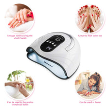 Cargar imagen en el visor de la galería, Lámpara de uñas UV LED, 120 W secador de uñas para esmalte de gel con 4 ajustes de temporizador NDP-24