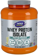 Cargar imagen en el visor de la galería, Now Sports Nutrition, Proteína de suero en polvo aislante, vainilla cremosa NDP11