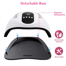 Cargar imagen en el visor de la galería, Lámpara de uñas UV LED, 120 W secador de uñas para esmalte de gel con 4 ajustes de temporizador NDP-24
