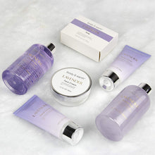 Cargar imagen en el visor de la galería, Lujoso kit de baño de 6 piezas para mujer, Spa Set con aroma de lavanda