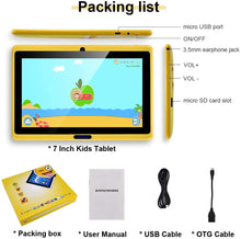 Cargar imagen en el visor de la galería, Tableta CARRVAS para niños, 7 pulgadas WiFi y Android 8.1 KidsTablet 1G (RAM)+16G