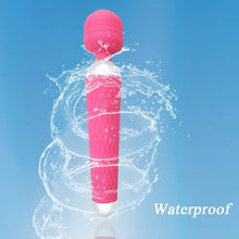 Cargar imagen en el visor de la galería, Masajeador inalámbrico de mano, recargable, impermeable, varita masajeadora inalámbrica impermeable Rosado NDP-63
