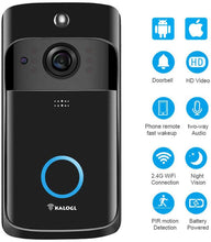 Cargar imagen en el visor de la galería, Cámara de timbre inalámbrica IP5 resistente al agua NDP 62