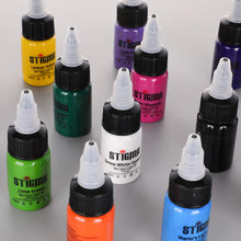 Cargar imagen en el visor de la galería, Botellas de Tatuaje Pigmento Set 14 Color Primario NDP-46