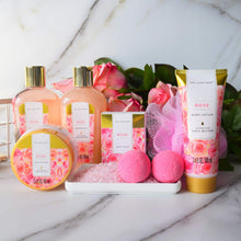 Cargar imagen en el visor de la galería, Cesta de regalo de spa para mujeres de lujo, 8 piezas
