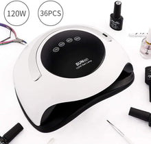 Cargar imagen en el visor de la galería, Lámpara de uñas LED UV, 120W más rápido para esmalte de gel, 4 ajustes de temporizador, NDP-26