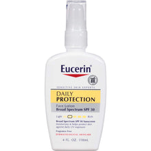 Cargar imagen en el visor de la galería, Loción facial Eucerin humectante para protección diaria, FPS 30