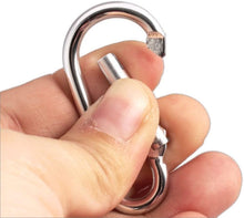 Cargar imagen en el visor de la galería, RamPro 1Pc Spring Snap Hook Mosquetón Llavero con clip de acero inoxidable - 3/16 a 5/16 pulgadas, Grado 316 SSNDP-28