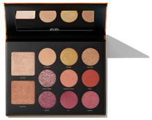 Cargar imagen en el visor de la galería, Milani paleta de sombras de ojos doradas, 2 en 1, paleta para tu cara y ojos