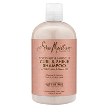 Cargar imagen en el visor de la galería, SheaMoisture coco hibisco champú para rizar-13 oz