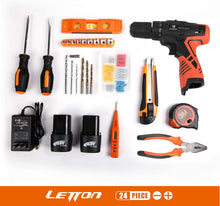 Cargar imagen en el visor de la galería, Kit combinado de herramientas eléctricas con taladro inalámbrico de 16.8 V para 48 accesorios NDP-52