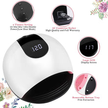 Cargar imagen en el visor de la galería, Lámpara de uñas LED UV, Nivlan Professional 72W secador de uñas para esmaltes de gel NDP-30