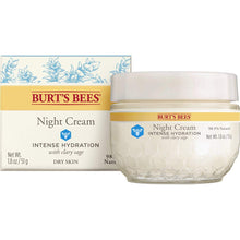 Cargar imagen en el visor de la galería, Crema de noche de hidratación intensa Burt's Bees, 1.8 onzas