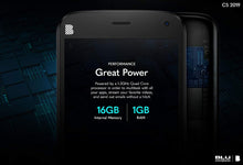 Cargar imagen en el visor de la galería, BLU C5 2019 Celular Android 5 '' Pantalla 16GB Memoria interna Cámara dual (Negro) NDP-26
