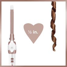 Cargar imagen en el visor de la galería, Rizador doble de cerámica Conair, rizador, oro blanco / rosa NDP-25