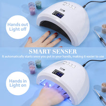 Cargar imagen en el visor de la galería, Lámpara de uñas LED UV de 48 W, con 4 temporizadores, lámpara de secado de uñas portátil NDP-20