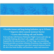 Cargar imagen en el visor de la galería, Crema de noche de hidratación intensa Burt's Bees, 1.8 onzas