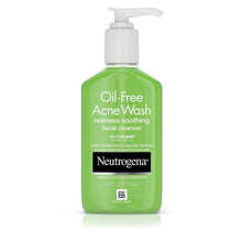 Cargar imagen en el visor de la galería, Limpiador facial neutrogena sin aceite para el acné y el enrojecimiento 6 oz