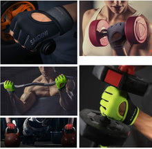 Cargar imagen en el visor de la galería, Guantes de entrenamiento sin dedos con nudillos de contrabando Negro NDP-53