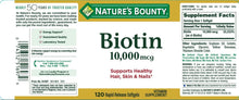 Cargar imagen en el visor de la galería, Suplemento de Biotin 10,000mg.