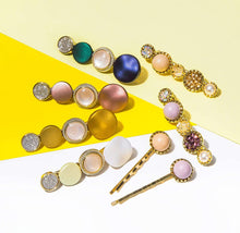 Cargar imagen en el visor de la galería, 20 pinzas para el pelo macarón para las mujeres acrílico perlas NDP-96