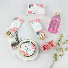 Cargar imagen en el visor de la galería, Caja de regalo de spa de baño para mujer - Lujoso 6 piezas NDP-24