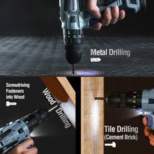 Cargar imagen en el visor de la galería, Kit de herramientas para taladro inalámbrico (12 V, 177 piezas NDP-59