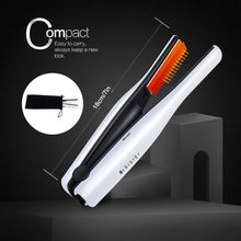 Cargar imagen en el visor de la galería, Mini plancha de pelo inalámbrico de cerámica de 1/2 pulgada de hierro plano de viaje USB portátil NDP-31