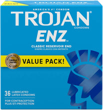 Cargar imagen en el visor de la galería, Trojan ENZ Condón lubricado 1 Caja NDP-10