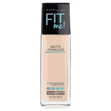 Cargar imagen en el visor de la galería, Fit Me! Foundation, 102 PORCELANA JUSTA, 1.0 Oz NDP-11