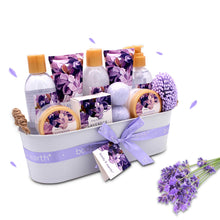 Cargar imagen en el visor de la galería, Set de regalo Body & Earth Bath 12 piezas con aroma de lavanda NDP-23
