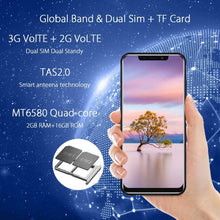 Cargar imagen en el visor de la galería, OUKITEL Android 8.1OS desbloqueado celular, cámaras de 8MP + 2MP, SIM dual, huella digital facial NDP-42
