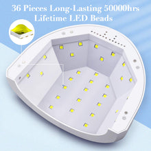 Cargar imagen en el visor de la galería, Lámpara de uñas LED UV de 48 W, con 4 temporizadores, lámpara de secado de uñas portátil NDP-20
