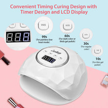 Cargar imagen en el visor de la galería, Easkep - Secador de uñas rápido de 86 W, luz LED, salón profesional con 4 ajustes de temporizador NDP-18