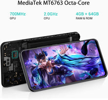 Cargar imagen en el visor de la galería, Teléfono celular desbloqueado, OUKITEL C17 Pro 64GB + 4GB Cámara de triple lente 6.35 pulgadas NDP-30