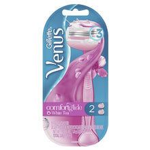 Cargar imagen en el visor de la galería, Maquinilla de afeitar para mujer Gillette Venus ComfortGlide White Tea - 1 mango + 2 recargas NDP-6