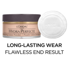 Cargar imagen en el visor de la galería, L'oreal Paris Cosmetics Hydra Perfecte Polvo facial suelto perfeccionador, 0.5 onzas, Translúcido
