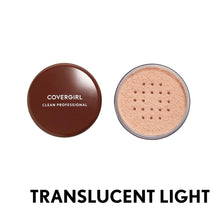 Cargar imagen en el visor de la galería, Polvo de acabado suelto profesional de COVERGIRL., LUZ TRANSLUCENTE